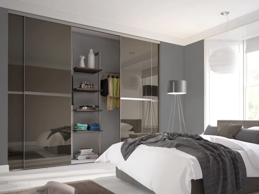 Wardrobe with perfect depth for folded clothes and accessories